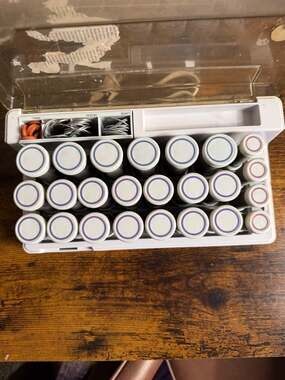 Vintage Norelco Satin 24 Velvet Flocked Hot Rollers Hair Setter Model S-2400